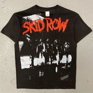 Vintage 1989 Skid Row Makin’ A Mess Of The U.S. Tour Rare Metal T Shirt Large
